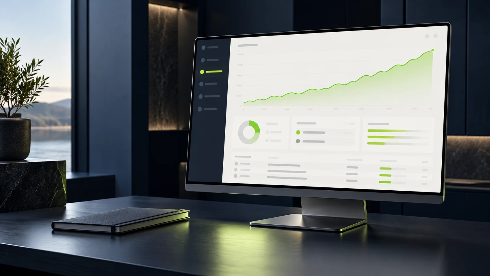 Generated search and analytics dashboard concept